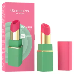   Womanizer Beauty - stimulator clitoridian cu unde de aer în formă de ruj (verde)