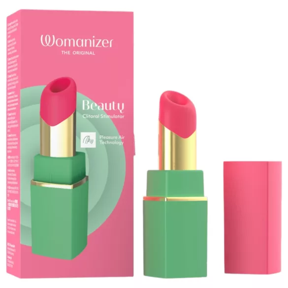 Womanizer Beauty - stimulator clitoridian cu unde de aer în formă de ruj (verde)