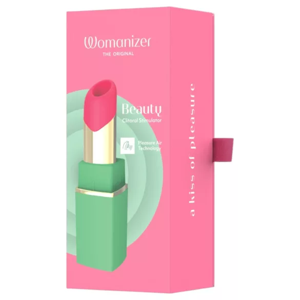 Womanizer Beauty - stimulator clitoridian cu unde de aer în formă de ruj (verde)