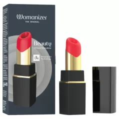   Womanizer Beauty - vibrator clitoridian cu unde de aer, în formă de ruj (negru)