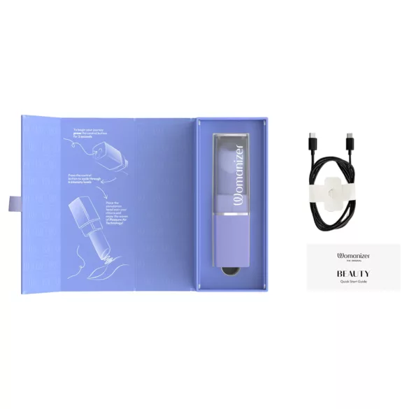 Womanizer Beauty - stimulator clitoridian cu unde de aer în formă de ruj (mov)
