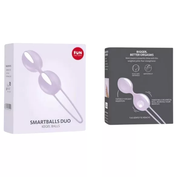 Fun Factory - Bile kegel Smartballs Duo - antrenor pelvian cu bilă internă - mov