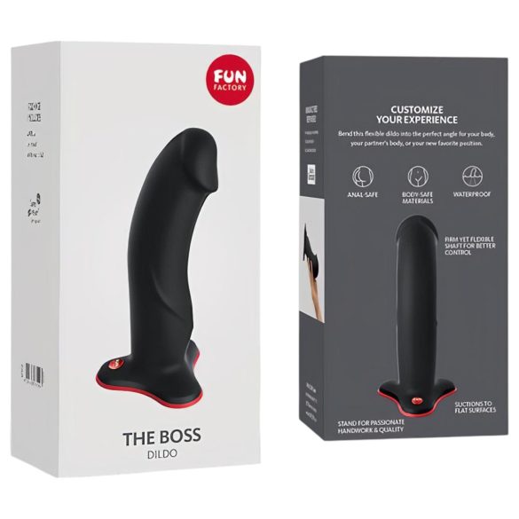 Fun Factory The Boss Stub - dildo cu ventuză (negru)