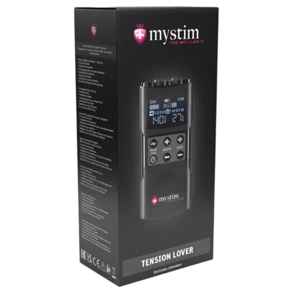 mystim Tension Lover 2 - set electrostimulare digital - negru
