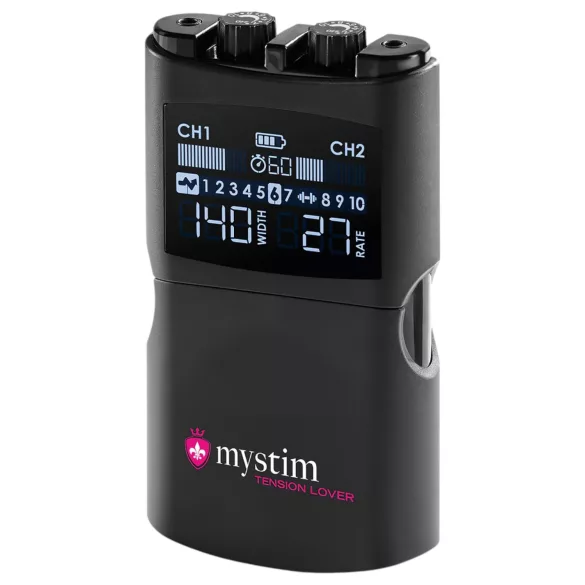 mystim Tension Lover 2 - set electrostimulare digital - negru