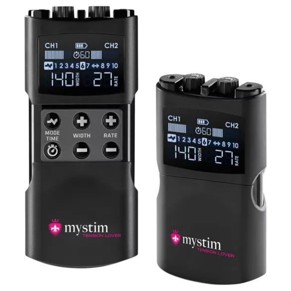 mystim Tension Lover 2 - set electrostimulare digital - negru
