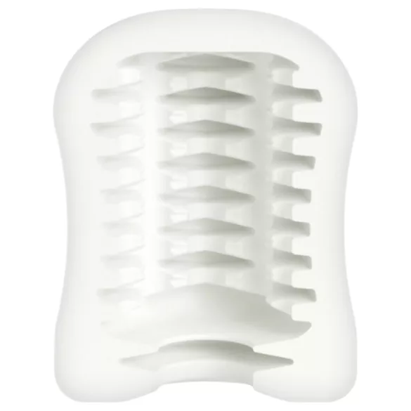 Mystim - masturbator masculin texturat Ribbed Rita - silicon alb