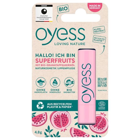 Oyess BIO - balsam de buze cu aromă fructată