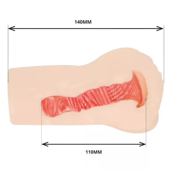 Internul TAMASHII - masturbator tip vagin de jucărie anime (culoare naturală)