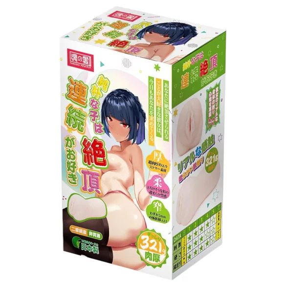 TAMASHII Orgasm continuu - masturbator tip vagin artificial anime (culoare naturală)