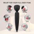 Mrow - vibrator masajator impermeabil cu acumulator (negru)
