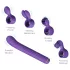 Magic Stick S1 - vibrator multifuncțional - silicon - mov