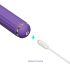 Magic Stick - vibrator cu capete interschimbabile (mov)