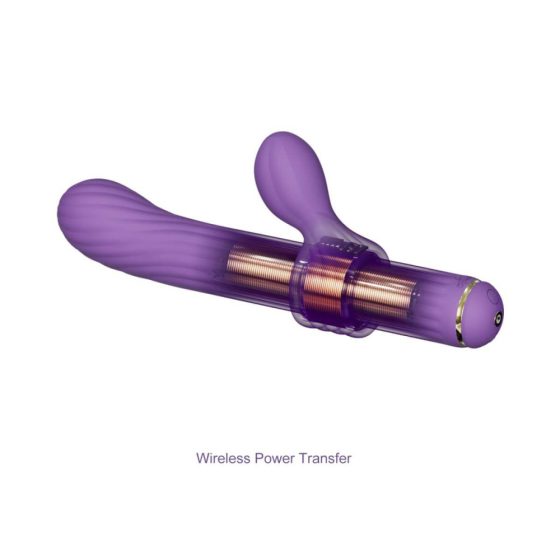 Baghetă Magică - vibrator cu braț clit interschimbabil (violet)