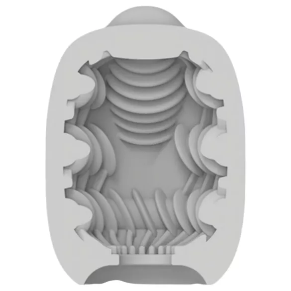 VIBEGGS Ribs Delight - ou vibrator masturbator (alb)
