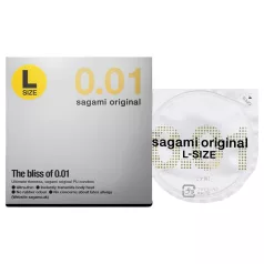   Sagami Original 0,01 L - prezervativ ultra subțire - 58mm (1 buc)