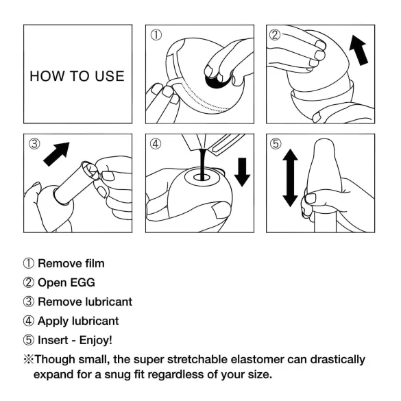 TENGA Egg Ring - masturbator tip ou - set 6 bucăți