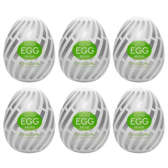 TENGA Egg Brush - masturbator tip ou pentru bărbați - set 6 bucăți