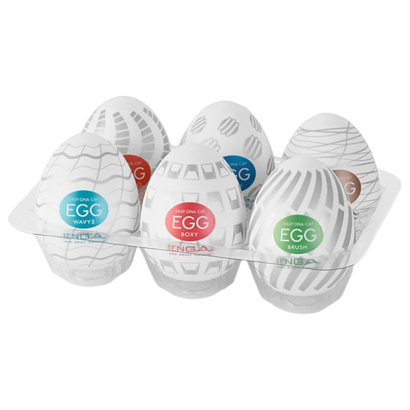 TENGA Egg - set masturbatoare tip ou - pachet 6 bucăți