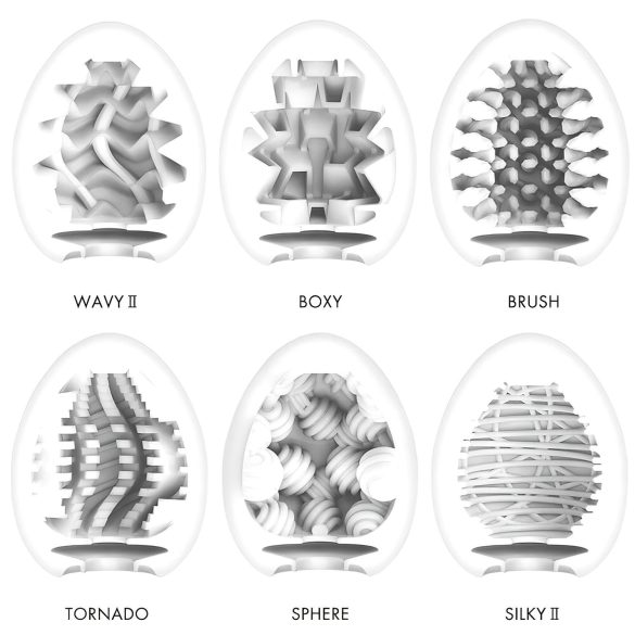 TENGA Egg - set masturbatoare tip ou - pachet 6 bucăți