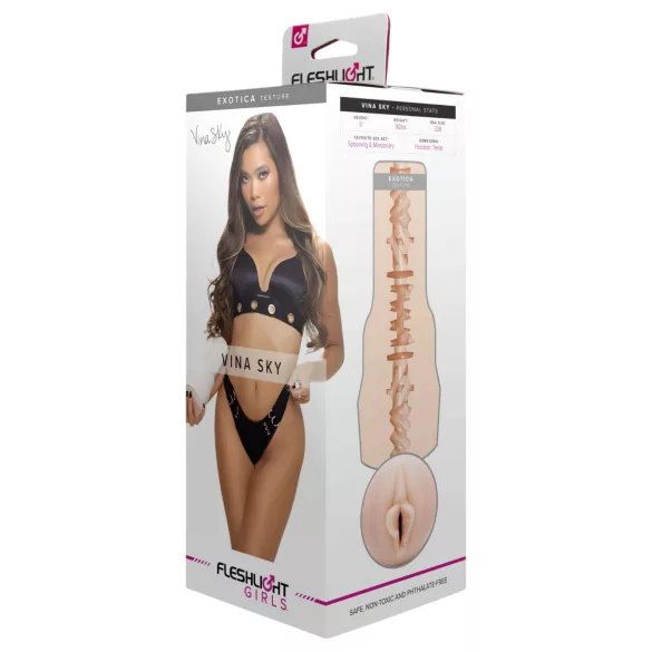 Fleshlight Vina Sky Exotica - vagină artificială realistă (culoare naturală)