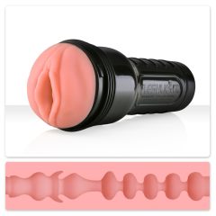   Fleshlight Doamna Roz Mini-Lotus - vagin artificial realist în husă (natural)