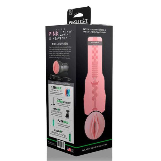 Fleshlight Pink Lady Heavenly - vagină artificială realistă într-o carcasă (natural)