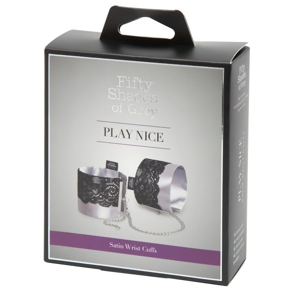 Cele cincizeci de umbre ale lui Grey - cătușe satin (argintiu)