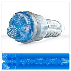   Fleshlight Turbo Core - masturbator cu efect de sucțiune - albastru