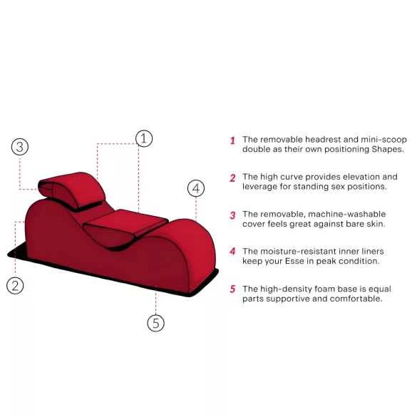 Liberator Esse Lounger - fotoliu tantra reglabil - negru