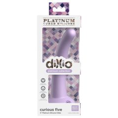   Dillio Curious Five - dildo de silicon cu ventuză (15cm) - mov