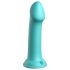 Dillio Big Hero - dildo cu ventuză (17cm) - turcoaz