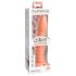 Dillio Wild Thing - dildo striat (19cm) - portocaliu