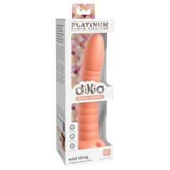   Dillio Wild Thing - dildo cu ventuza și textură nervurată (19cm) - portocaliu