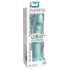 Dillio Slim Seven - dildo din silicon aderent, 20 cm, turcoaz
