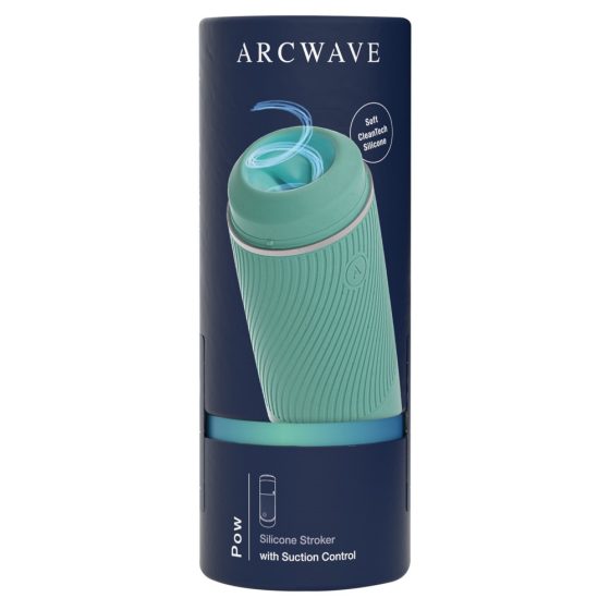 Arcwave Pow - masturbator manual cu efect de suptare (verde)