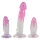 Crystal Clear - set antrenor anal - 3 piese - transparent roz