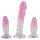Crystal Clear - set antrenor anal - 3 piese - transparent roz