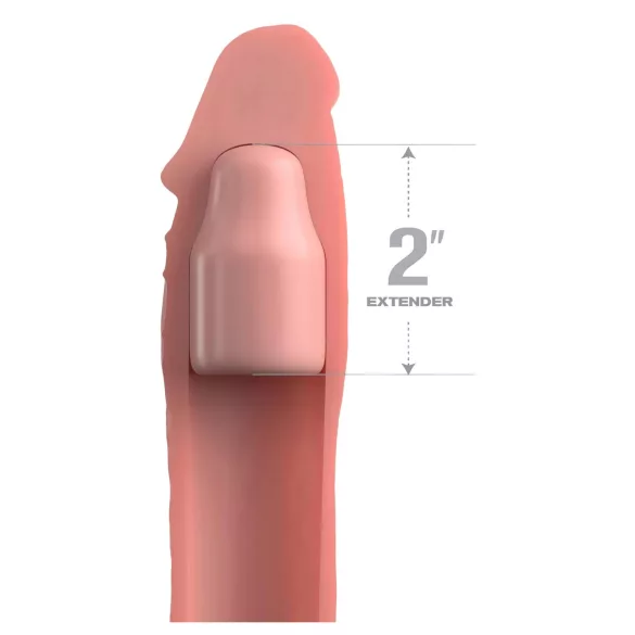 Pipedream - X-TENSION Elite 2 - mânecă peniană cu inel pentru testicule (culoare naturală)