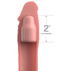   X-TENSION Elite 2 - Prezervativ pentru penis cu inel testicular (natur)
