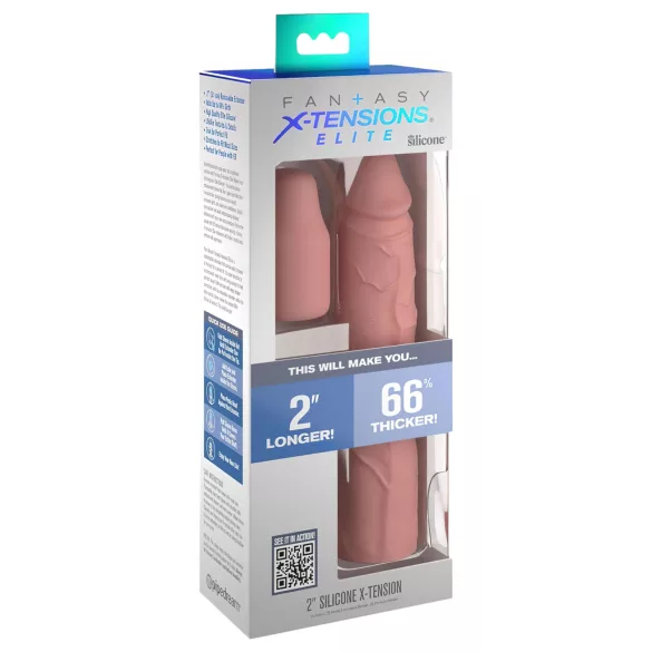 Pipedream - X-TENSION Elite 2 - prelungitor de penis tăiat la dimensiune (culoare naturală)
