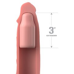   X-TENSION Elite 3 - Husă pentru penis tăiată la mărime (natur)