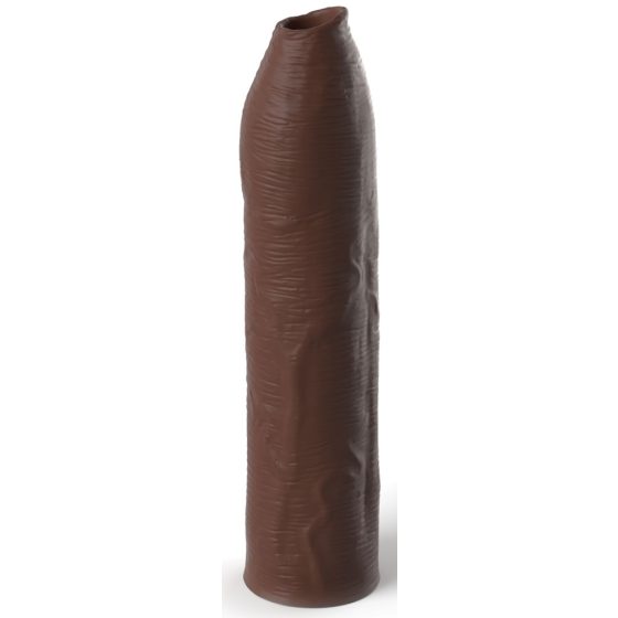 X-TENSION Elite - Prezervativ pentru penis ajustabil la mărime, cu capăt deschis (maro)