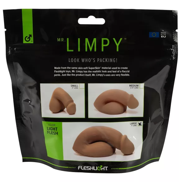 Fleshlight - Mr. Limpy - dildo mare realist (culoare naturală)
