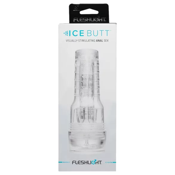 Fleshlight Ice Butt - masturbator anal pentru bărbați - silicon transparent