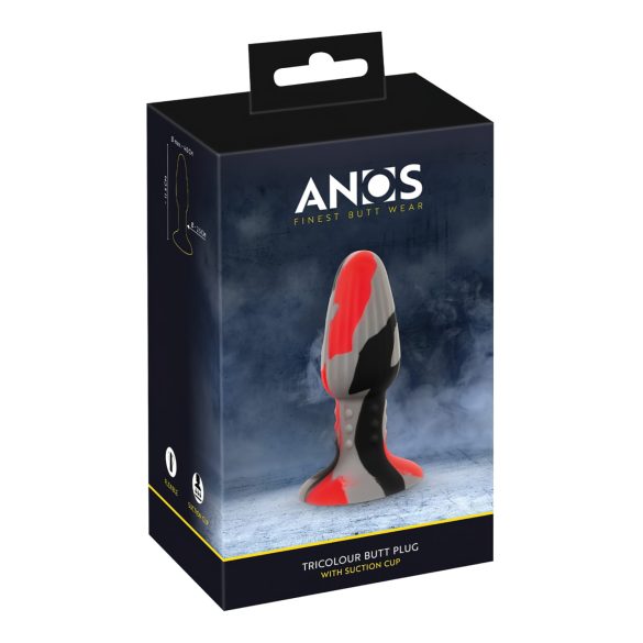ANOS - Plug anal din silicon (multicolor)