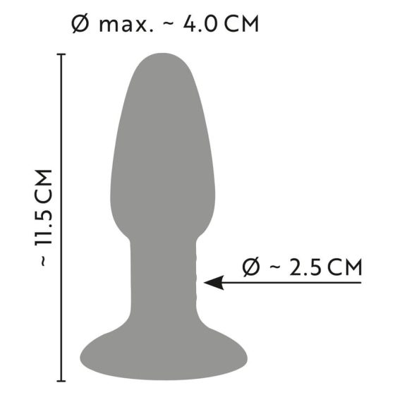 ANOS - dildo anal din silicon (colorat)
