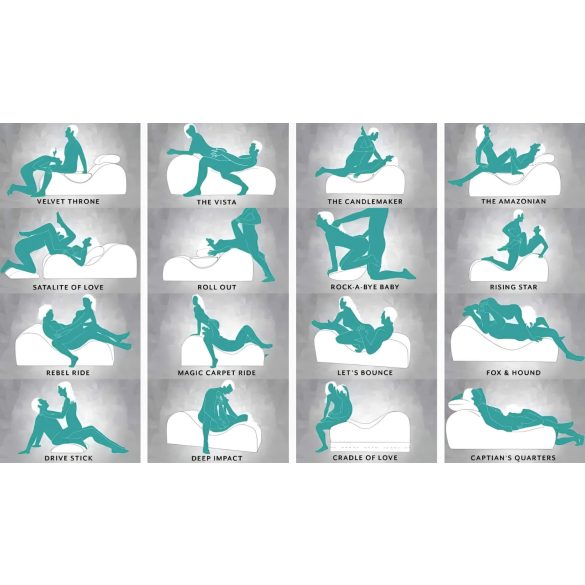 Liberator Esse Lounger - sofă erotică versatilă 3 piese (roșu)