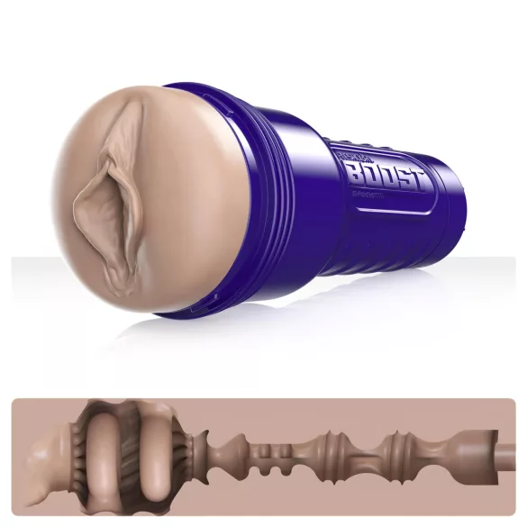 Fleshlight Boost Bang - masturbator tip vagin realist - silicon culoare naturală