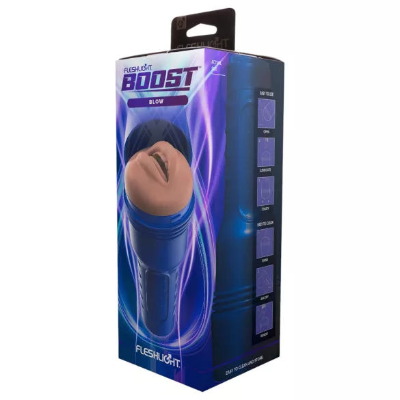 Fleshlight - masturbator masculin tip gură realistă - silicon culoare naturală
